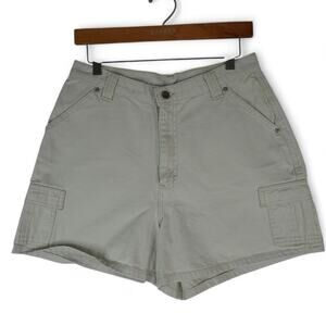 Lee Riveted Cargo Shorts Womens 10 Medium (29x4,5) Tan Cotton High Rise Mom